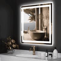 Square LED Mirror  Illuminated  Mirror with Light Border