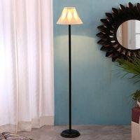 Gil Black Cotton Shade Floor Lamp