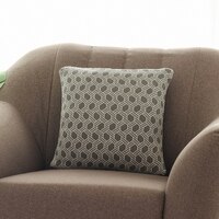 Geometric Fossil  And Natural Cushion Cover 16X16  Inches