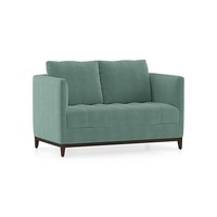 Florence Luxe 2 Seater Fabric Sofa in Dusty Turquoise Velvet Colour
