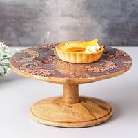 Hygge Mango Wood Cake Stand Grey