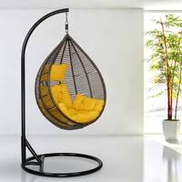 Premium Egg Single Seater Liner Swing Chair Yellow