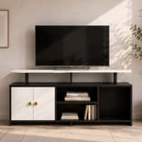 Spydercraft Marbay Modern TV Unit in Black Finish