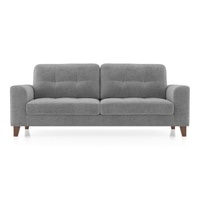 Verona Essential 3 Seater Fabric Sofa In Granite Weave Colour