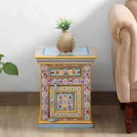 Driftwood Solid Wood Bedside Table in Painted Finish