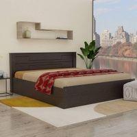 Taygete Solid Wood King Size Drawer Storage Bed In Melamine Finish
