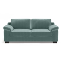 Esquel Luxe 3 Seater Fabric Sofa in Dusty Turquoise Velvet Colour