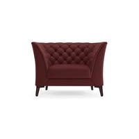 Weston 1 Seater Leather Sofa in Wine Colour