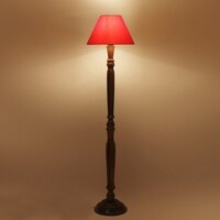 Devansh Wooden Floor Lamp