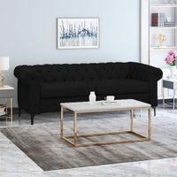 Rolex Fabric Sofa - Black