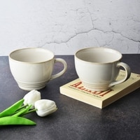 Ivory Clay Whisper Elegant Coffee Mug Collection