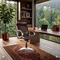 Adiko Designer Executive Chair In Brown
