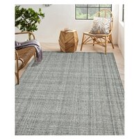 Artemis Sea Blue Solid Hand-Tufted Wool 7.5X5 Feet Carpet