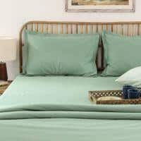 Sage Double Bedsheet Set Green