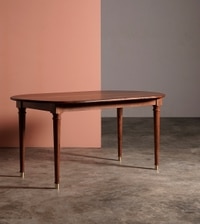 Pearn Solid Wood Dining Table In Light Brown Finish