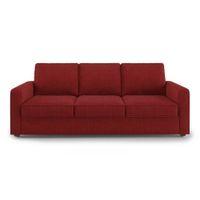 Apollo 3 Seater Fabric Sofa in Salsa Red Colour
