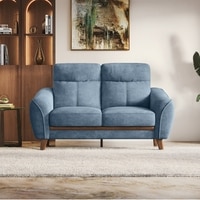 Ronan 2 Seater Fabric Sofa in Denim Blue Colour