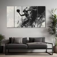 The Castle Decor Sports Art Wall Painting Wooden Framed Digital Painting 27x48 Inch (Style 8)