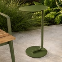 Chalet Air Metal Drink Table in Olive Green Colour