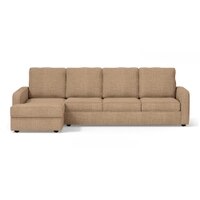 Apollo Compact Sofa (Colour : Sandshell Beige, Cushion : Soft, Back Type : High Back, Seating Capacity : Left Aligned 3 Seater + Left Aligned Chaise)