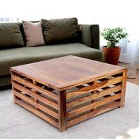Montreal Sheesham Wood Coffee Table In Teak Finish