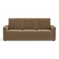 Apollo Compact Sofa Set (Colour : Fawn Velvet, Cushion : Soft, Back Type : High Back, Seater : 3+2+1)