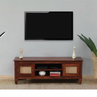 Karen Sheesham Wood 2 Door Tv Unit in Provincial Teak Finish