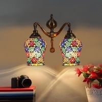 Devansh Metal Electric Wall Light in Multi Colour with Multi Shade Count of 2 Lights