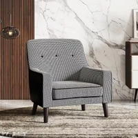 Hagen Lounge Chair In Puppy in  Puppy Tooth Colour