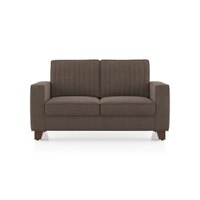 Apollo Neo 2 Seater Fabric Sofa in Daschund Brown Colour (Back Height : High, Cushion Type : Soft)