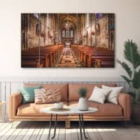 The Castle Decor Church Jesus Christ Wall Art Set of 5 27x48 Inch