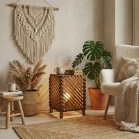 Serge Beige Jute Floor Lamp with Beige Jute Base