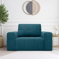 Riyab  Pull Out Sofa cum Bed  in T Blue Colour