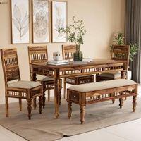 Reeves 6 Seater Dining Set with Bench