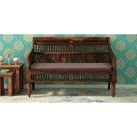 Nakshatra 2 Seater Wooden Sofa