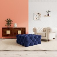 Winston Ottoman Color in Navy Blue