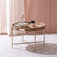 Luxurious Rattan Side Table in Brown Colour