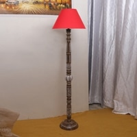 Devansh Wooden Floor Lamp