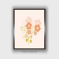 White Brown Mughal Floral Canvas Wall Prints Canvas Wall Prints Set of 1 Multicolor Matte