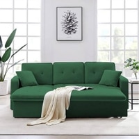 William  Pull Out Sofa cum Bed  in Cream Colour