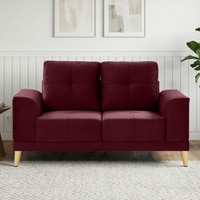 Nency Velvet 2 seater Sofa Maroon