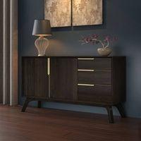 Taarkashi Solid Wood Sideboard in American Walnut Finish