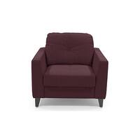 Franco 1 Seater Leather Sofa in Wine Colour