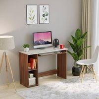 Mallium Free Standing Engineered Wood Study Table in Walnut Finish - RRV-000310