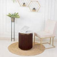 Roswell Side Table in Dark Walnut Finish