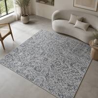 Neulooms Handloom Knotted Reversible Flatweave Square Rug Olive Green or Ivory 7x7