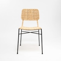 Dosly Metal Dining Chair in Natural Colour