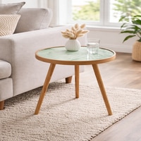 Grove wood Table  Large by De Maison Decor in Classical Design in Green Finish