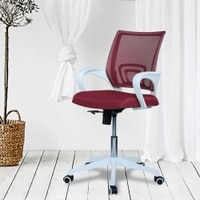 Naamikoa Mid Back Ergonomic Chair in Maroon Colour