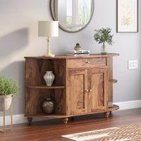 Ramore Solid Wood Sideboard in Teak Finish